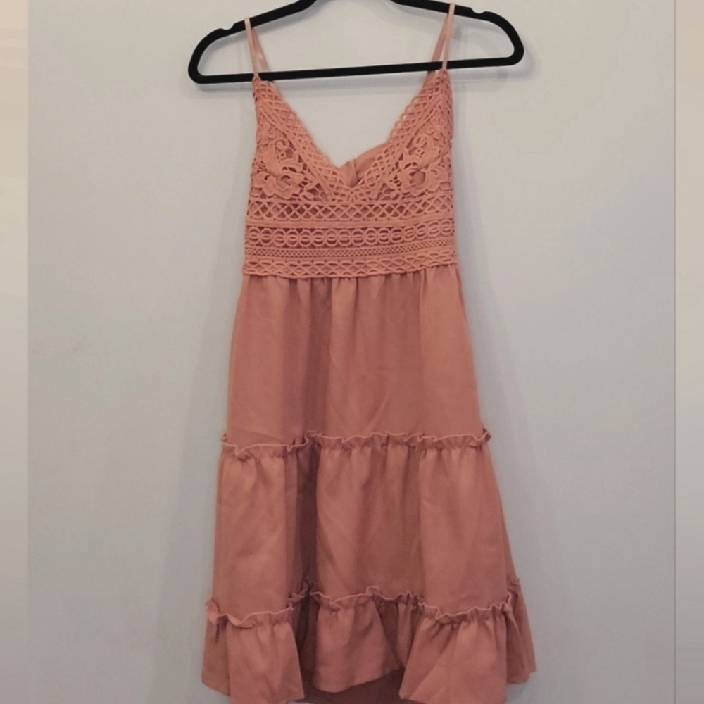 Pink spring dress
